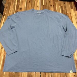 Coolibar Shirt Mens 2XL Blue Morada Long Sleeve Bamboo Stretch Outdoor UPF 50+